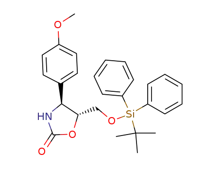 (4S,5R)-5-(tert-Butyl-diphenyl-silanyloxymethyl)-4-(4-methoxy-phenyl)-oxazolidin-2-one