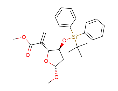 2-[(2R,3S,5R)-3-(tert-Butyl-diphenyl-silanyloxy)-5-methoxy-tetrahydro-furan-2-yl]-acrylic acid methyl ester