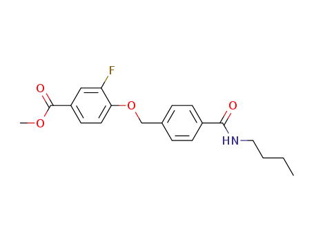 4-(4-Butylcarbamoyl-benzyloxy)-3-fluoro-benzoic acid methyl ester