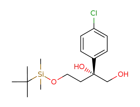 (R)-4-(tert-Butyl-dimethyl-silanyloxy)-2-(4-chloro-phenyl)-butane-1,2-diol