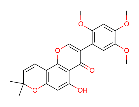 5-Hydroxy-3-(2,4,5-trimethoxyphenyl)-8,8-dimethyl-4H,8H-benzo[1,2-b:3,4-b']dipyran-4-one