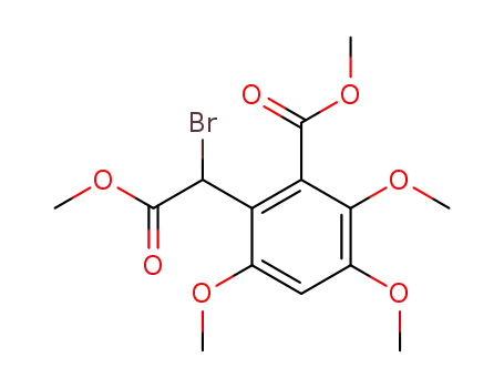 2-(bromo-methoxycarbonyl-methyl)-3,5,6-trimethoxy-benzoic acid methyl ester