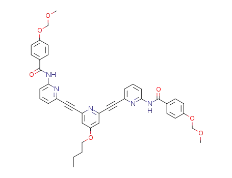 N,N'-bis[4-(methoxymethoxy)benzoyl]-2,6-bis[(6-aminopyrid-2-yl)ethynyl]-4-n-butoxypyridine