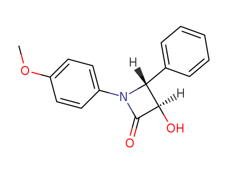 2-Azetidinone,3-hydroxy-1-(4-methoxyphenyl)-4-phenyl-