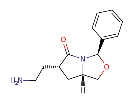 (3R,6S,7aS)-6-(2-Amino-ethyl)-3-phenyl-tetrahydro-pyrrolo[1,2-c]oxazol-5-one