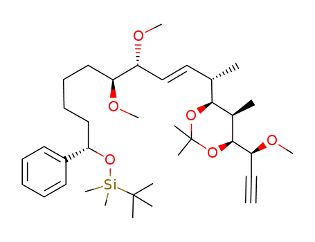 tert-Butyl-{(E)-(1S,6S,7R,10S)-6,7-dimethoxy-10-[(4S,5R,6S)-6-((S)-1-methoxy-prop-2-ynyl)-2,2,5-trimethyl-[1,3]dioxan-4-yl]-1-phenyl-undec-8-enyloxy}-dimethyl-silane