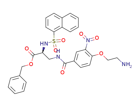 (S)-3-[4-(2-Amino-ethoxy)-3-nitro-benzoylamino]-2-(naphthalene-1-sulfonylamino)-propionic acid benzyl ester