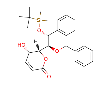 (5S,6R)-6-[(1S,2R)-1-Benzyloxy-2-(tert-butyl-dimethyl-silanyloxy)-2-phenyl-ethyl]-5-hydroxy-5,6-dihydro-pyran-2-one