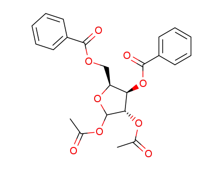 Molecular Structure of 201287-82-3 (1,2-di-O-acetyl-3,5-di-O-benzoyl-β-L-xylofuranosyle)