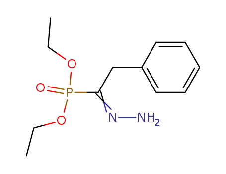 (1-Hydrazono-2-phenyl-ethyl)-phosphonic acid diethyl ester