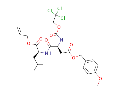 (S)-2-[(S)-3-(4-Methoxy-benzyloxycarbonyl)-2-(2,2,2-trichloro-ethoxycarbonylamino)-propionylamino]-4-methyl-pentanoic acid allyl ester