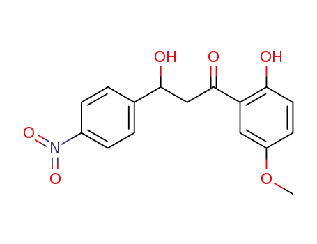 (+/-)-3-hydroxy-3-(4-nitrophenyl)-1-(2'-hydroxy-5'-methoxyphenyl)propan-1-one