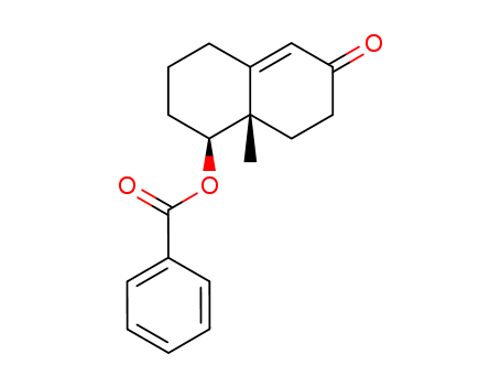2(3H)-Naphthalenone, 5-(benzoyloxy)-4,4a,5,6,7,8-hexahydro-4a-methyl-, cis-