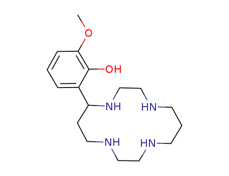 Molecular Structure of 109765-05-1 (Phenol, 2-methoxy-6-(1,4,8,11-tetraazacyclotetradec-5-yl)-)