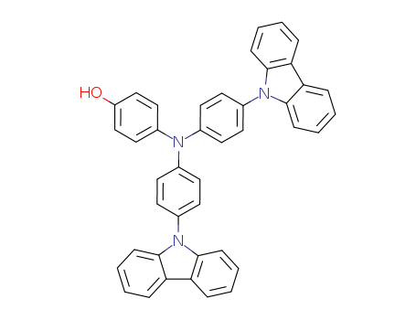 Molecular Structure of 199297-09-1 (Phenol, 4-[bis[4-(9H-carbazol-9-yl)phenyl]amino]-)