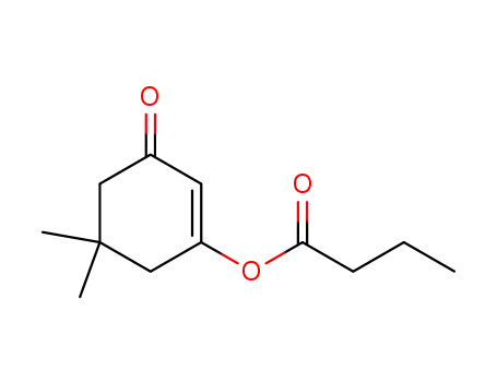 Molecular Structure of 69629-37-4 (Butanoic acid, 5,5-dimethyl-3-oxo-1-cyclohexen-1-yl ester)