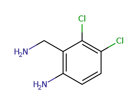 Molecular Structure of 147249-42-1 (2-Aminomethyl-3,4-Dichloro-Phenylamine)