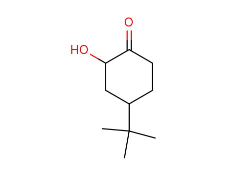 Molecular Structure of 46059-83-0 (Cyclohexanone, 4-(1,1-dimethylethyl)-2-hydroxy-)