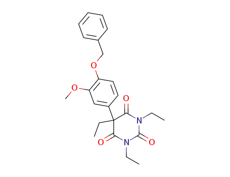 5-(4-benzyloxy-3-methoxyphenyl)-1,3,5-triethylbarbituric acid