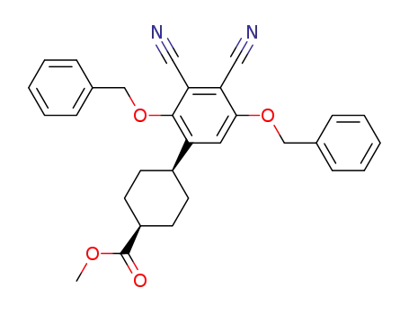 4-(2,5-Bis-benzyloxy-3,4-dicyano-phenyl)-cyclohexanecarboxylic acid methyl ester
