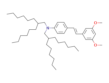 {4-[(E)-2-(3,5-Dimethoxy-phenyl)-vinyl]-phenyl}-bis-(2-hexyl-octyl)-amine
