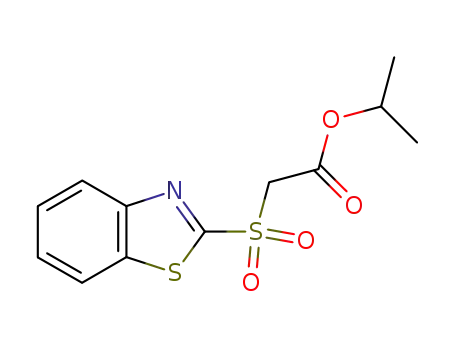 Molecular Structure of 24045-03-2 (iso-propyl 2-(benzo[d]thiazol-2-ylsulfonyl)acetate)