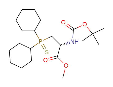 (R)-2-tert-Butoxycarbonylamino-3-(dicyclohexyl-phosphinothioyl)-propionic acid methyl ester