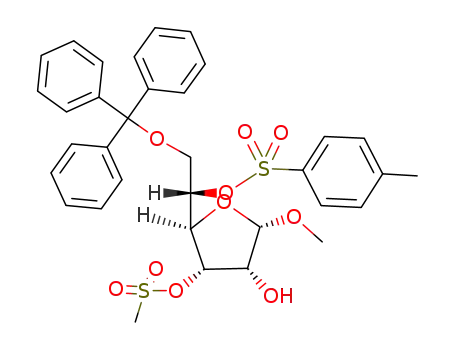 methyl 3-O-mesyl-5-O-tosyl-6-O-trityl-α-L-tallo-furanoside