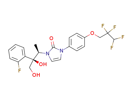 1-[(1R,2S)-2-(2-fluorophenyl)-2,3-dihydroxy-1-methylpropyl]-3-[4-(2,2,3,3-tetrafluoropropoxy)phenyl]-2(1H,3H)-imidazolone