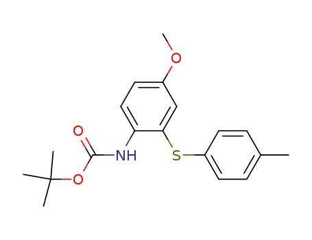 tert-butyl 4-methoxy-2-(p-tolylthio)phenylcarbamate