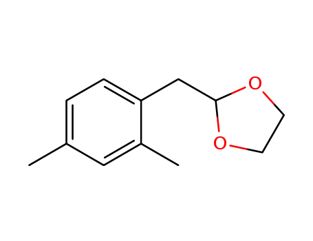 Molecular Structure of 898759-33-6 (2,4-DIMETHYL(1,3-DIOXOLAN-2-YLMETHYL)BENZENE)