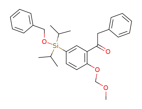 1-[5-[bis(1-methylethyl)(phenylmethoxy)silyl]-2-(methoxymethoxy)phenyl]-2-phenylethanone
