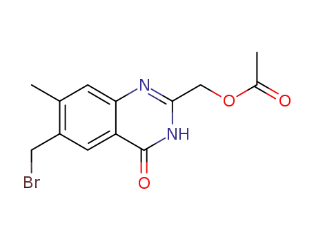 2-(acetoxymethyl)-6-(bromomethyl)-3,4-dihydro-4-oxo-7-methylquinazolinone