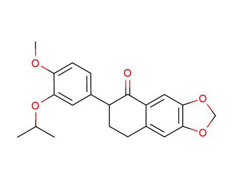 2-(3'-isopropoxy-4'-methoxyphenyl)-6,7-methylenedioxy-3,4-dihydronaphtalen-1(2H)-one
