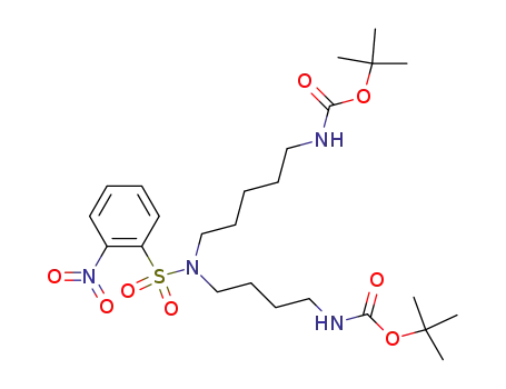 N<sup>1</sup>,N<sup>10</sup>-bis(tert-butoxycarbonyl)-N<sup>5</sup>-(2-nitrobenzenesulfonyl)-1,10-diamino-5-azadecane