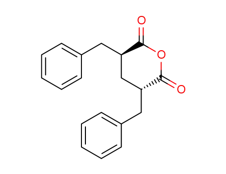 Molecular Structure of 105226-92-4 ((S,S)-2,4-dibenzylglutaric anhydride)