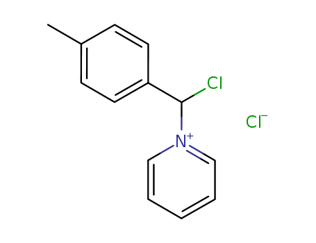 Molecular Structure of 107134-95-2 (Pyridinium, 1-[chloro(4-methylphenyl)methyl]-, chloride)