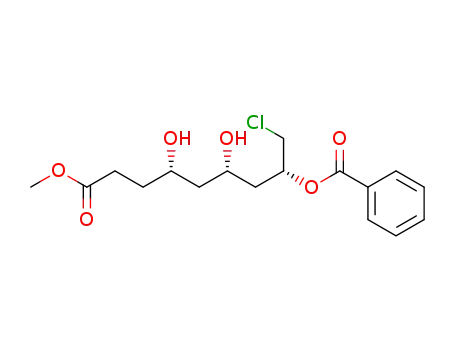 Benzoic acid (1R,3S,5S)-1-chloromethyl-3,5-dihydroxy-7-methoxycarbonyl-heptyl ester