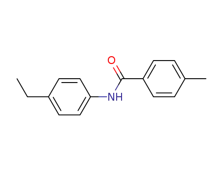Molecular Structure of 259142-36-4 (N-(4-Ethylphenyl)-4-MethylbenzaMide, 97%)
