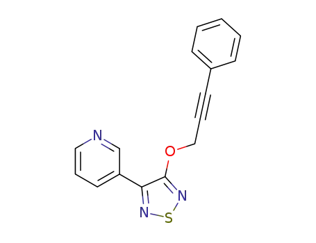 3-<3-(3-phenyl-2-propyn-1-yloxy)-1,2,5-thiadiazol-4-yl>pyridine