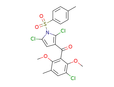3-chloro-2,6-dimethoxy-5-methylphenyl 2,5-dichloro-1-[(4-methylphenyl)sulfonyl]-1H-pyrrol-3-yl ketone