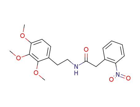Molecular Structure of 5531-84-0 (N-(2,3,4-trimethoxyphenethyl)-2-(2-nitrophenyl)acetamide)