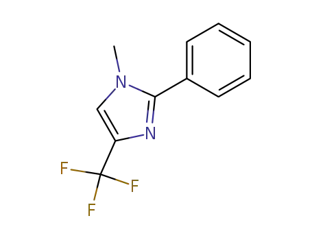 Molecular Structure of 63875-06-9 (1-Methyl-2-phenyl-4-(trifluoromethyl)-1H-imidazole)