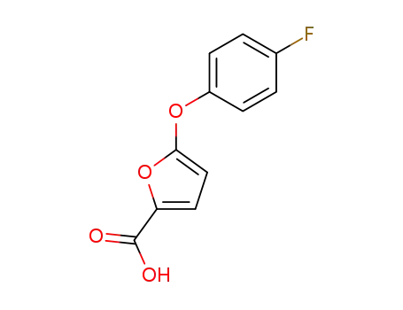 Molecular Structure of 149609-87-0 (2-Furancarboxylic acid, 5-(4-fluorophenoxy)-)