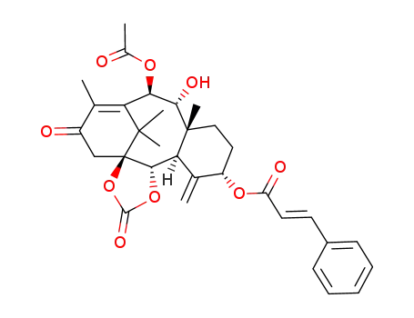 10-O-Acetyl-5-O-cinnamoyltaxicine 1,2-carbonate