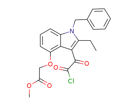 (1-Benzyl-3-chlorooxalyl-2-ethyl-1H-indol-4-yloxy)-acetic acid methyl ester