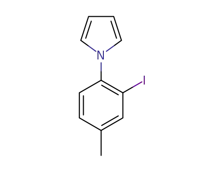 Molecular Structure of 1323975-44-5 (1-(2-iodo-4-methylphenyl)-1H-pyrrole)