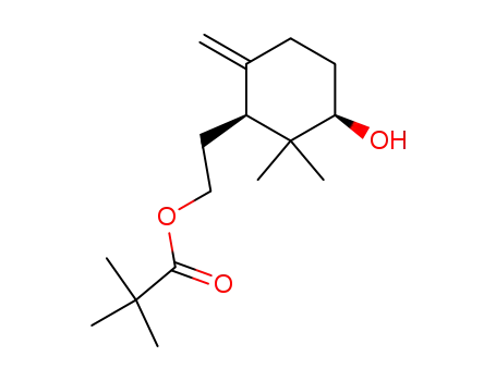 Propanoic acid, 2,2-dimethyl-,
2-[(1S,3R)-3-hydroxy-2,2-dimethyl-6-methylenecyclohexyl]ethyl ester