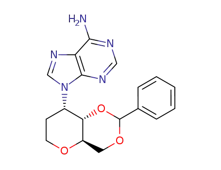 9-((4aR,8S,8aS)-2-Phenyl-hexahydro-pyrano[3,2-d][1,3]dioxin-8-yl)-9H-purin-6-ylamine