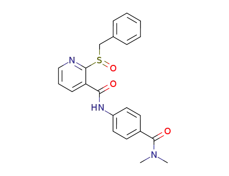 N-(4-Dimethylcarbamoyl-phenyl)-2-phenylmethanesulfinyl-nicotinamide